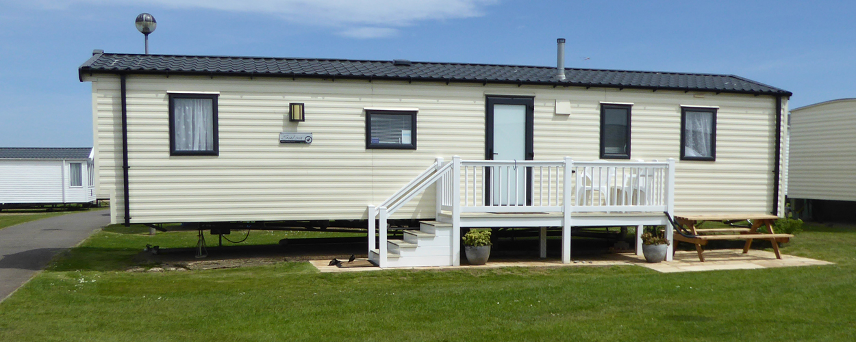 Caravan available to rent at Caister Holiday Park in Norfolk