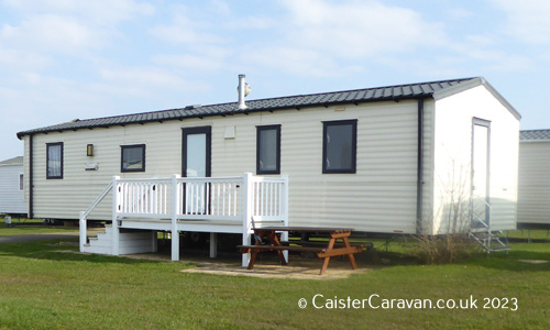 Caravan for holiday rent at Caister-on-Sea, Norfolk